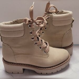 Girls Cupcake Couture Tan Ankle Boots